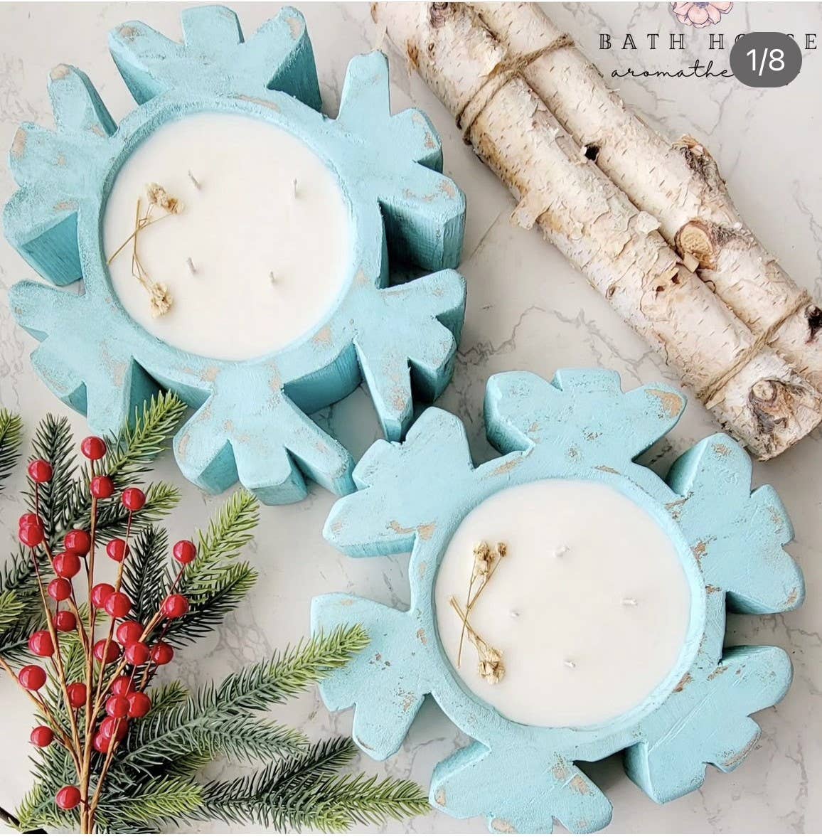 My Amigos Imports - Wholesale Kaarsenhouder - Snowflake Bowl-8-9 x 8-9 In-kerstkaars-Ready-Snowflake11