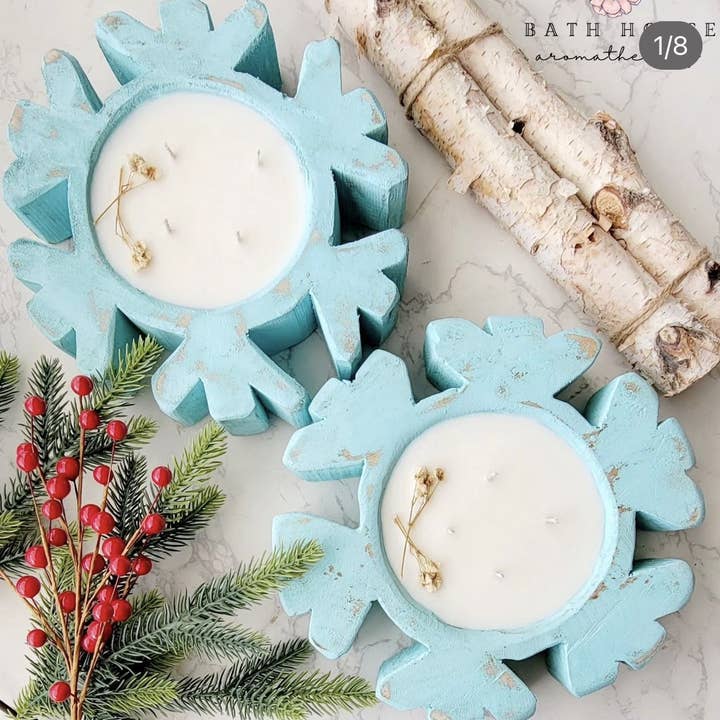 My Amigos Imports - Wholesale Kaarsenhouder - Snowflake Bowl-8-9 x 8-9 In-kerstkaars-Ready-Snowflake11