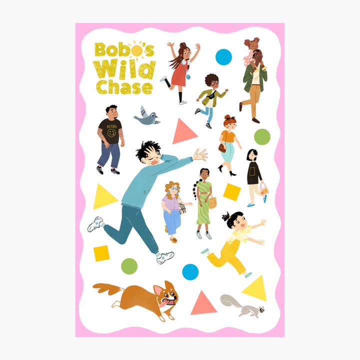 Feuille d'autocollants de la communauté de Brooklyn pour la vente par Pistachios Publishing