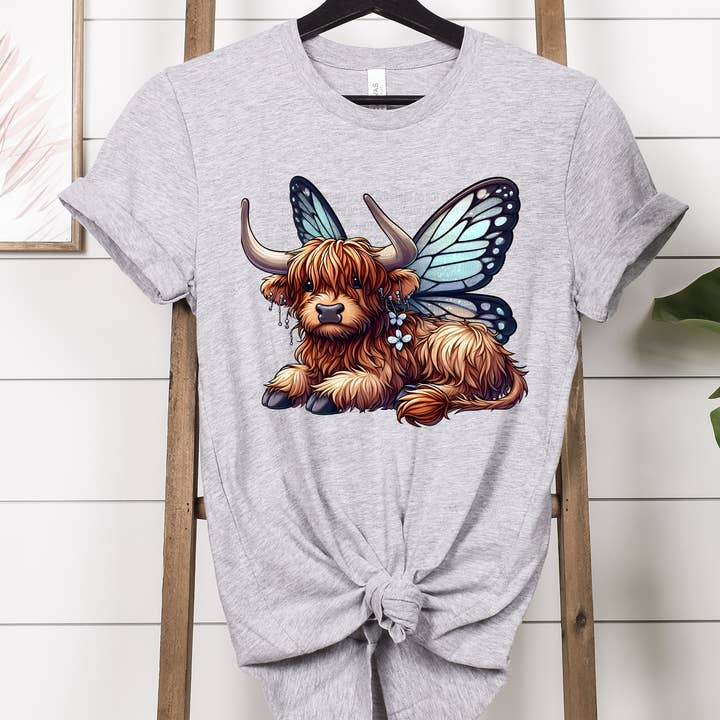 Highland Cow T-shirt for wholesale by Hot Mess Apparel