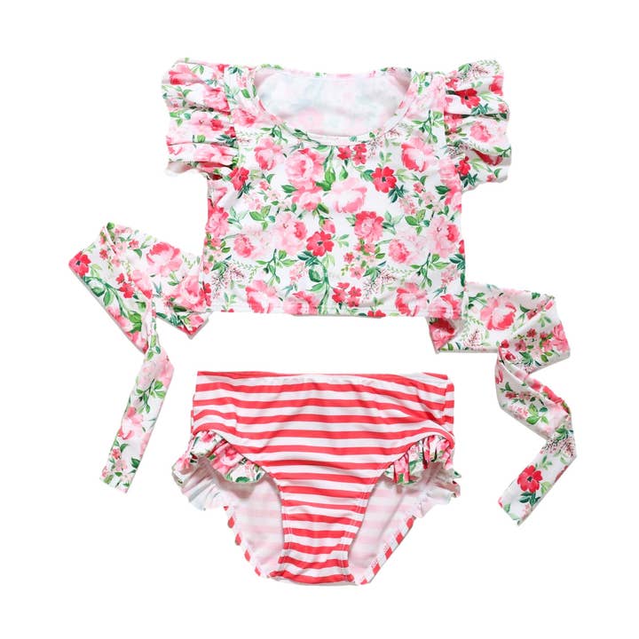 Rosewood Crescent Two Piece Swimsuit for wholesale by Blueberry Bay