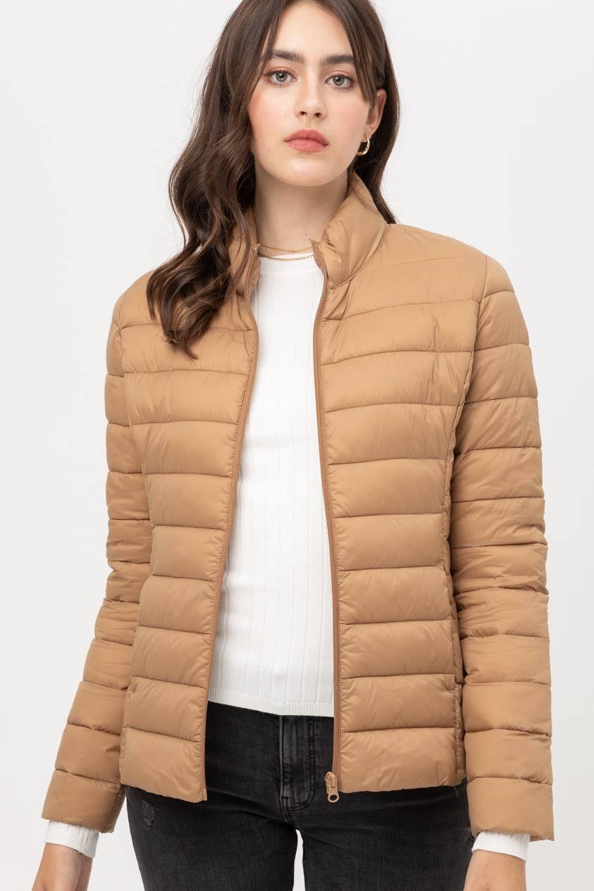 42POPS – Engroshandel Puffer jacket - Dame – ,.._ SI-17503 Ultra Letvægtsforet Termisk Lynlåsjakke1