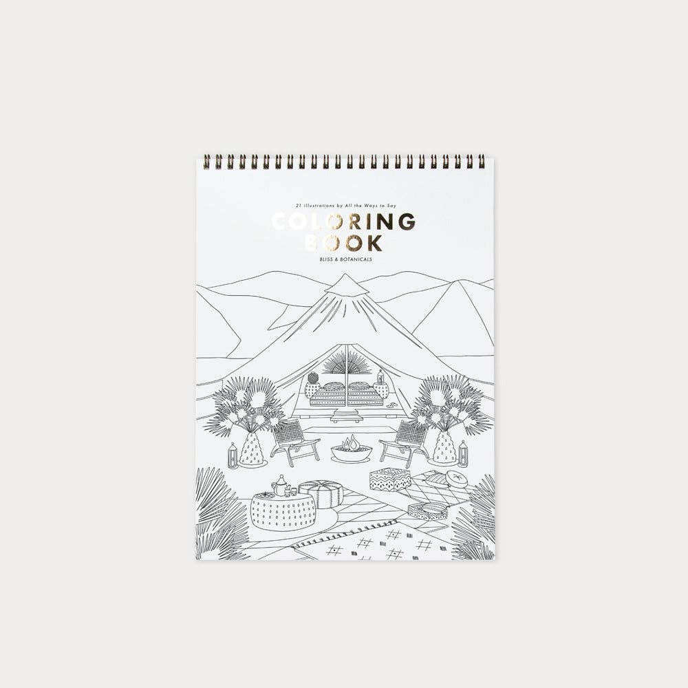 ALL THE WAYS TO SAY - Europe – Großhandel Mal- & Aktivitätsbuch – Erwachsene – Malbuch Buch Glück & Botanicals0
