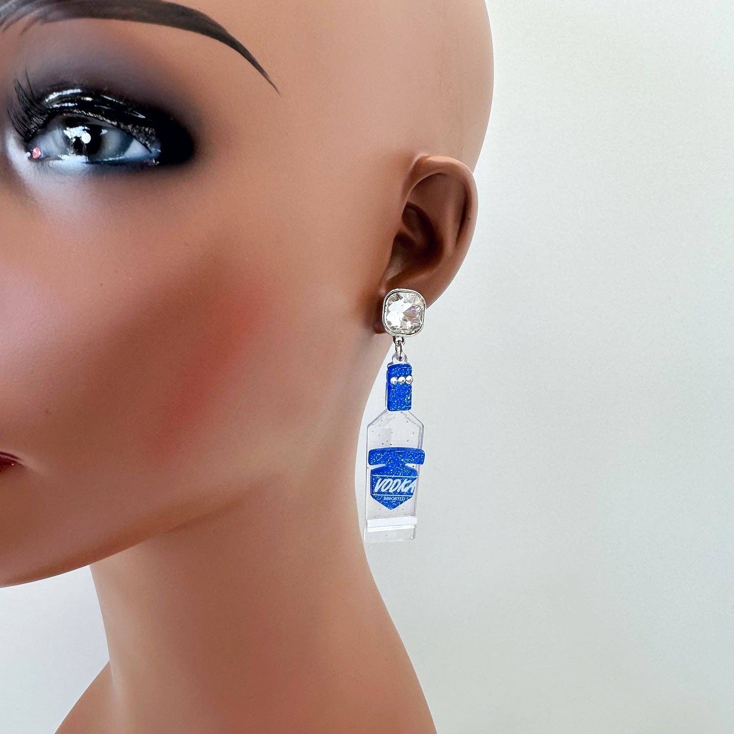 Greater Goods Imports & Wholesale - Wholesale Dangle Earrings - E1046 ME90571 Vodka Bottle Design Drop Dangle Hook Earrings0