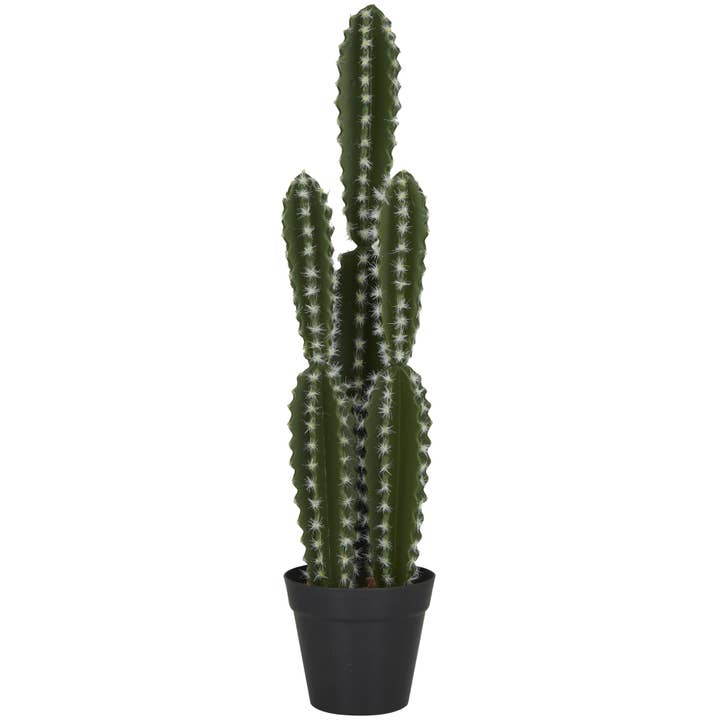 Import Corner - Vente Plantes artificielles - A-30369 : CACTUS ARTIFICIEL AVEC POT EN POLYSTONE 5" L, 23" H1