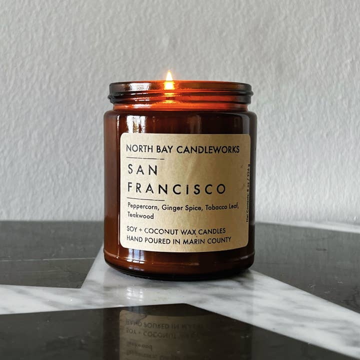 North Bay Candleworks - Wholesale Jar/Filled Candle - San Francisco (Standard Size, 8 oz)