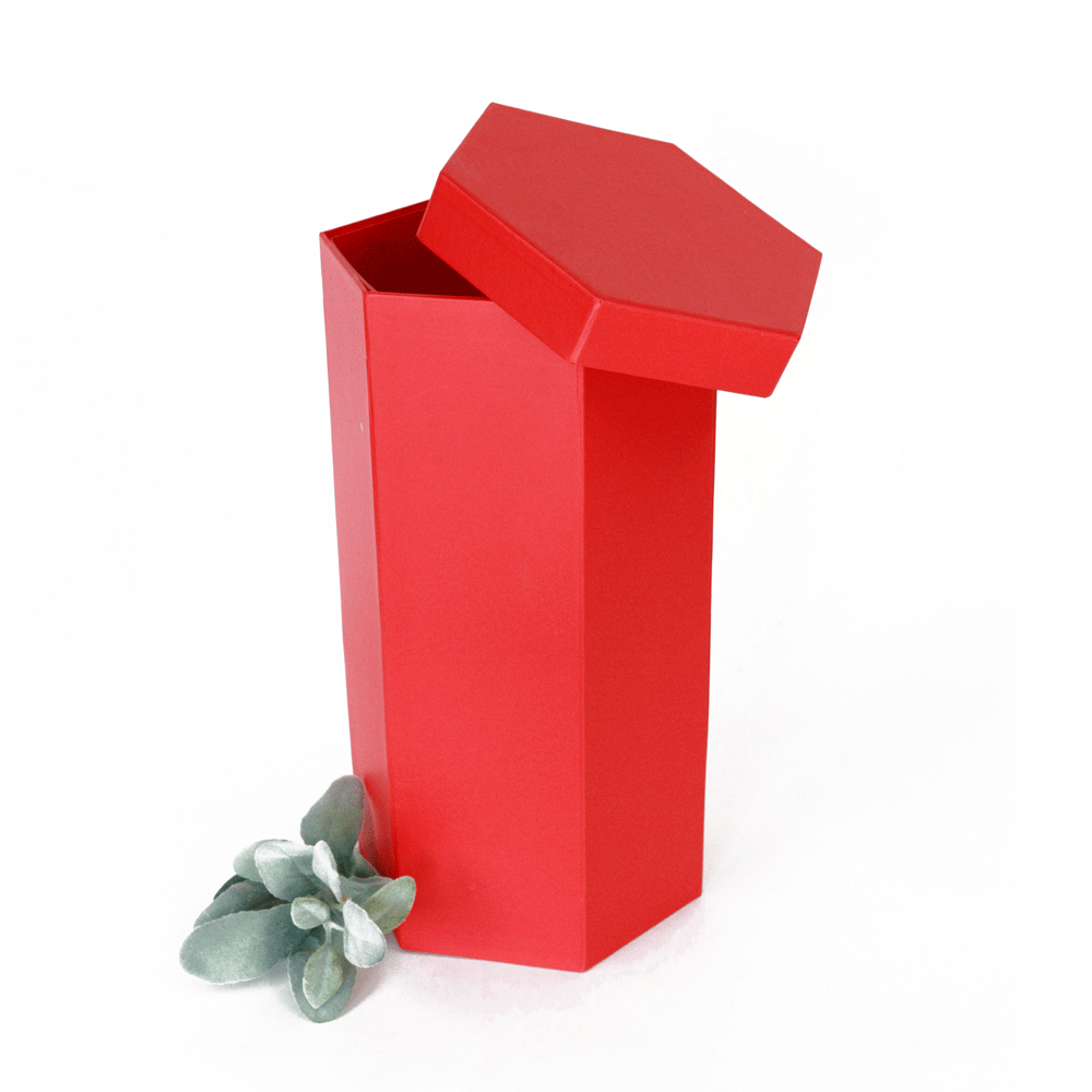 UNIKPACKAGING - Wholesale Gift Box - Hexagon 3-Tier Surprise Flower Gift Box with Lid21