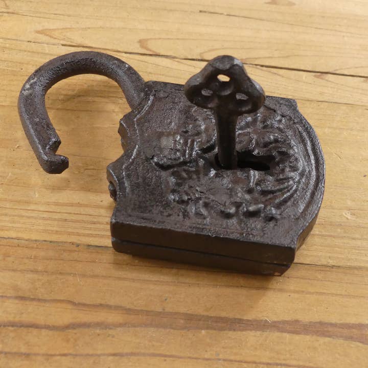 LARGE CAST IRON LOCK AND KEY SET (PROP) and other Purchase Wholesale locks. Free Returns & Net 60 Terms on Faire trending on Faire.