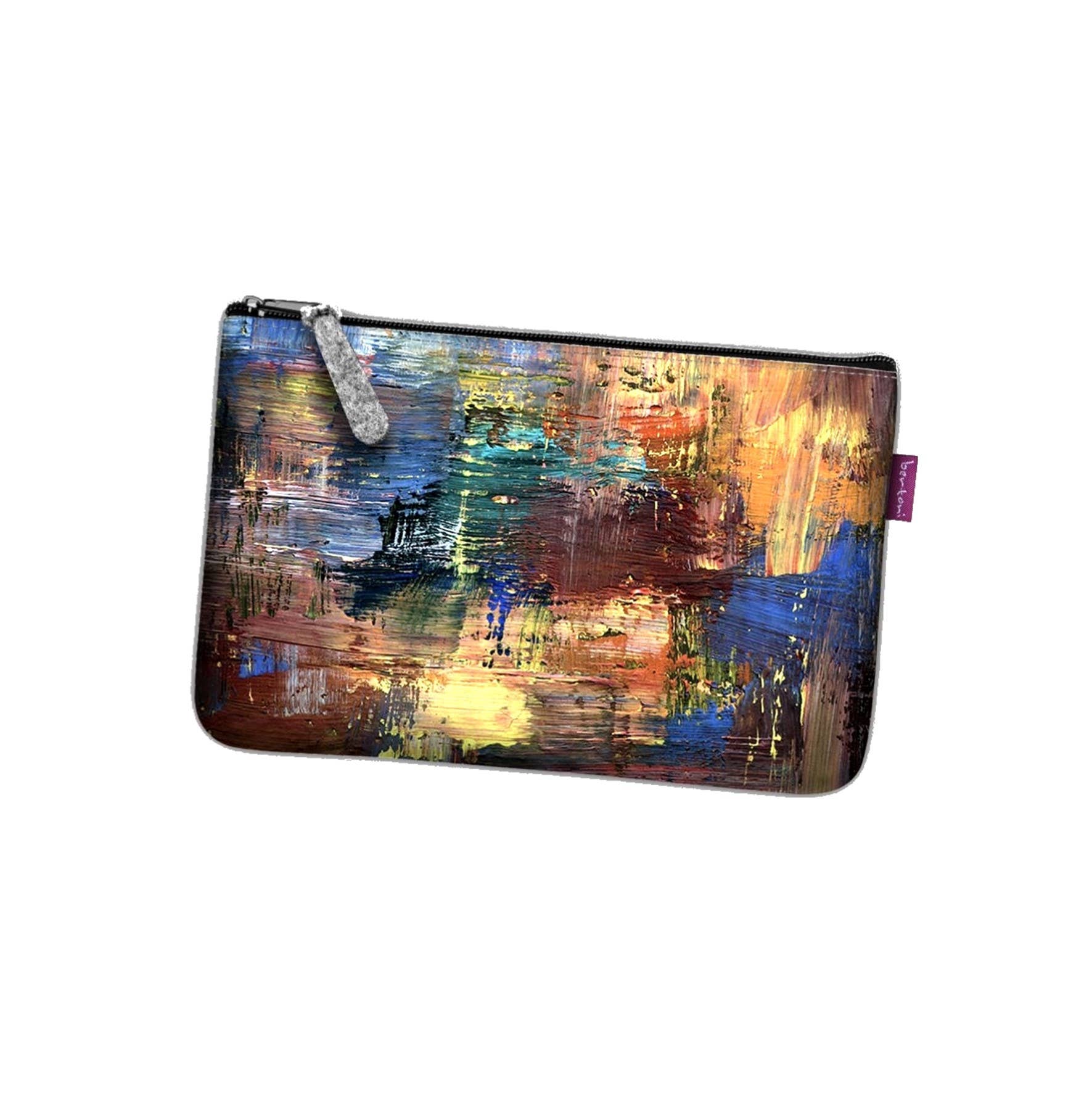 IngrossoBertoni by INCI Srl - Wholesale Pouch - Women's - Caracas Bertoni Pocket Line Grey Felt Clutch Bag0