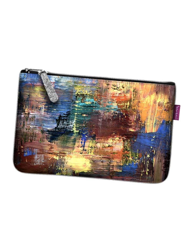 Bolso de mano Caracas Bertoni Pocket Line de fieltro gris para venta al por mayor de IngrossoBertoni by INCI Srl