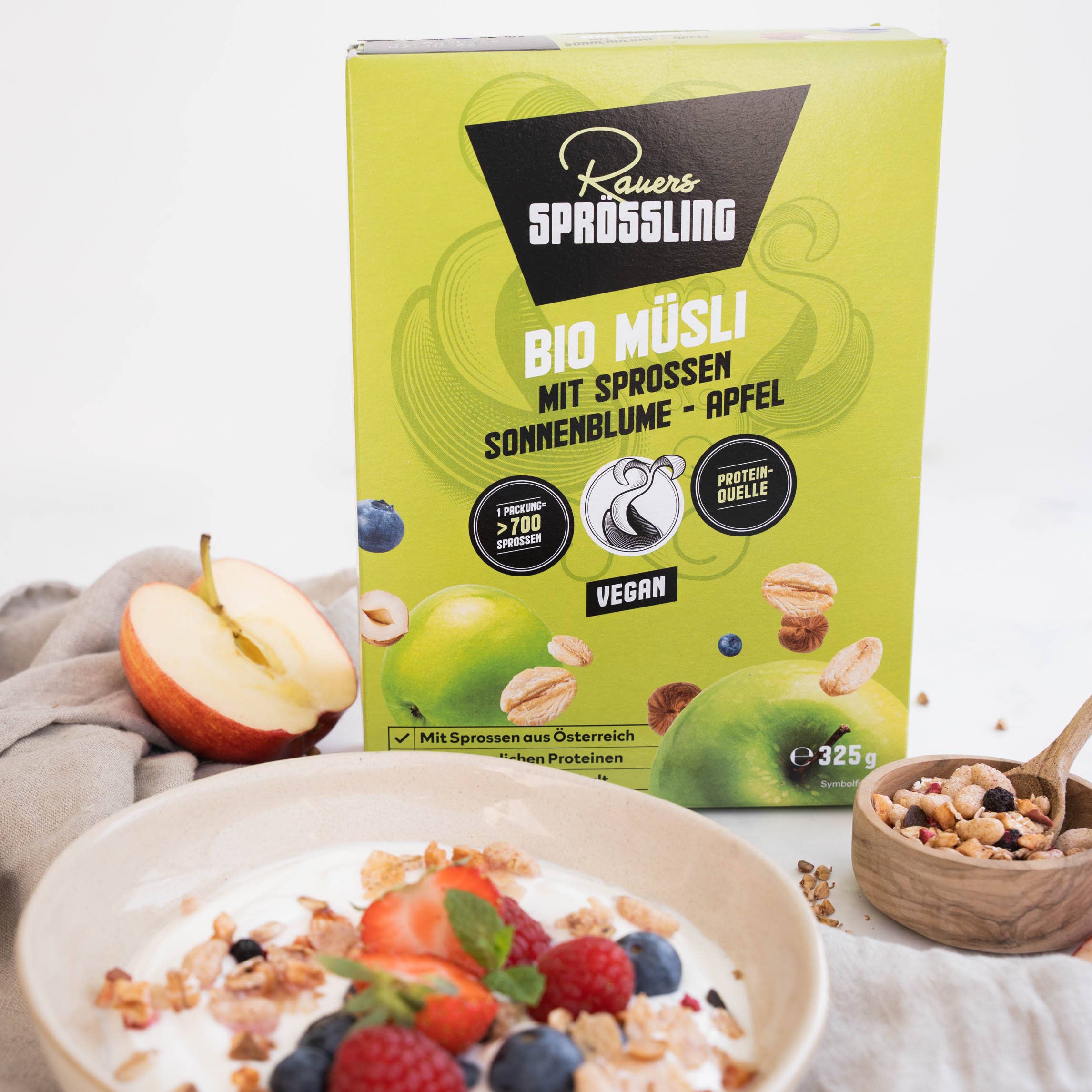 Rauers Sprössling - Wholesale Breakfast Cereal - organic cereal with sprouts sunflower apple1