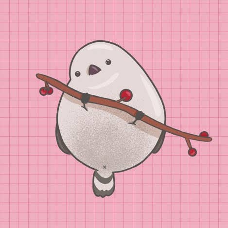 Impression d'art Oiseau Neigeux pour la vente par Brumbams Creations