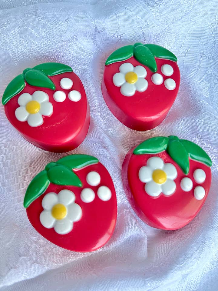 Strawberry Shaped Chocolate Covered Oreos for wholesale by Delightful Chocolates