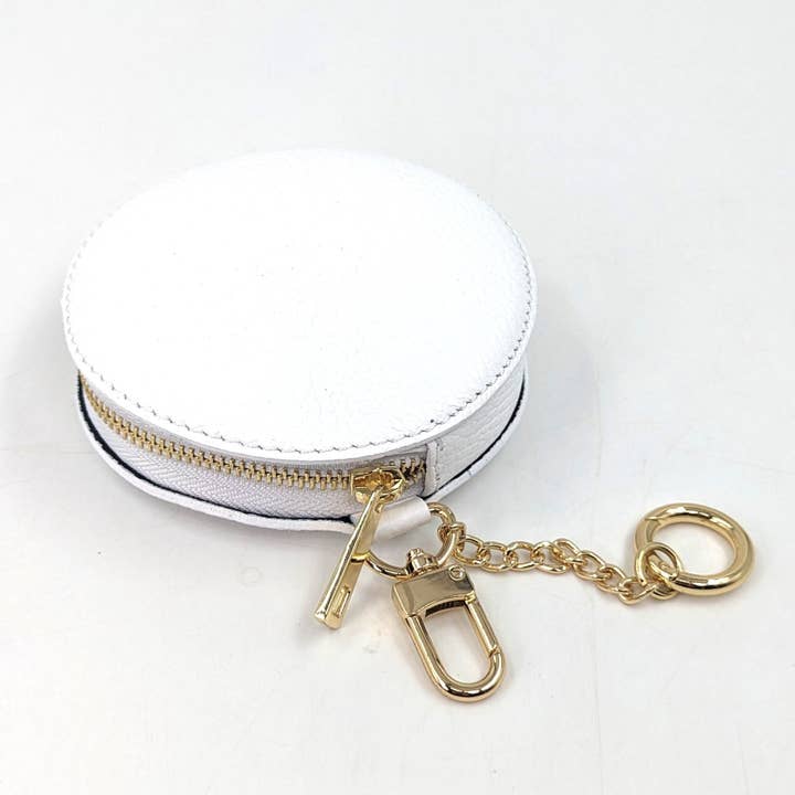 Tempest Designs – wholesale Coin purse – Women’s – Circular leather coin purses with chain link and lobster claw9