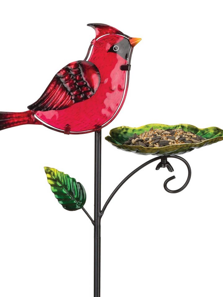 Bird Feeder Stake - Cardinal for wholesale by Regal Art & Gift