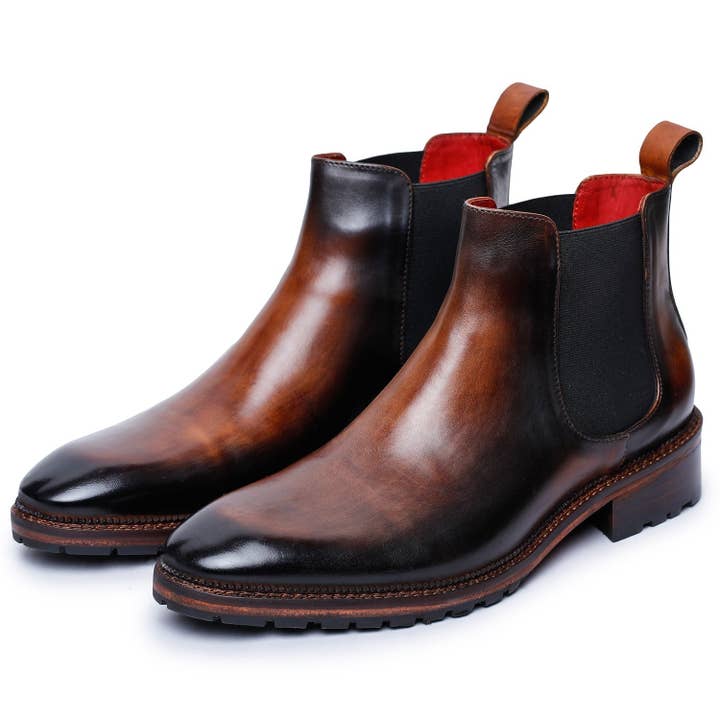 Bottes Chelsea pour homme - Marron pour la vente par The Royale Leather