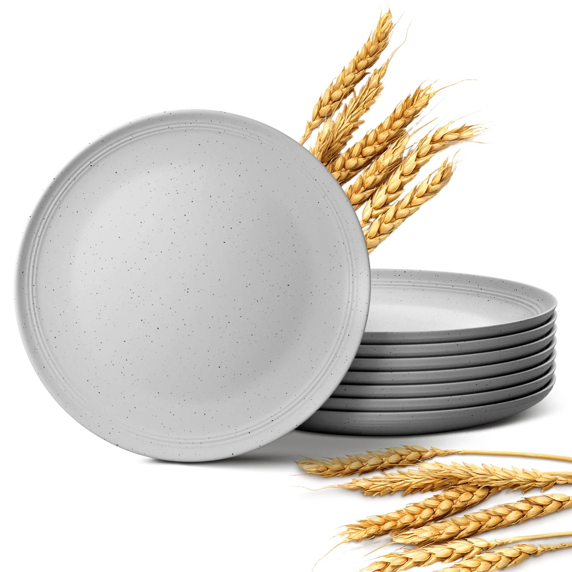 Greendish - Wholesale Dinner Plate - Eco-Friendly Wheat Straw Plates Sets - Reusable & Durable 30