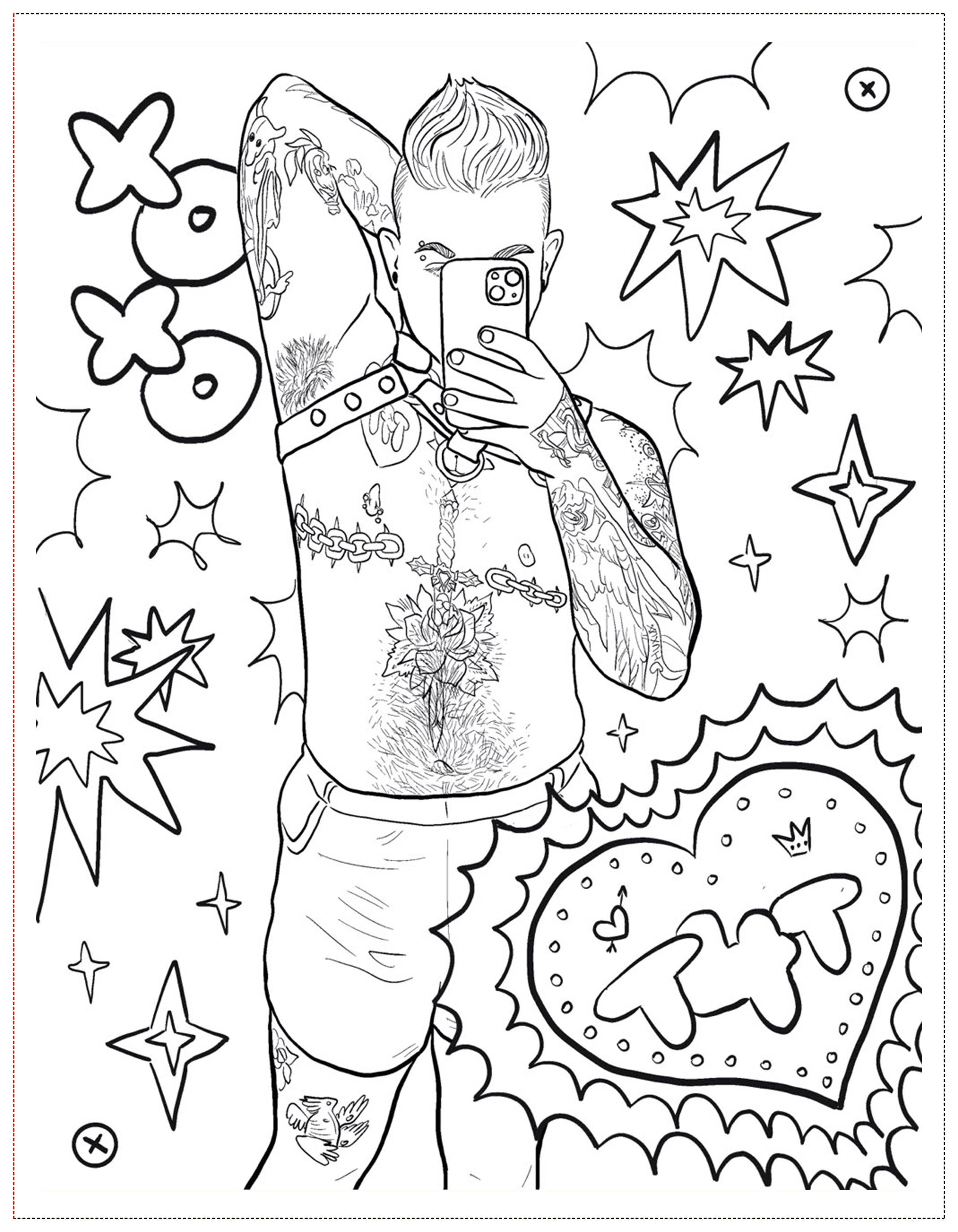 SoftBoysClub - Wholesale Coloring & Activity Book - Adult - Soft Boys, Trans-Masculine Coloring Book (Digital Download)10
