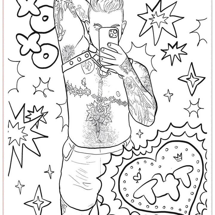 SoftBoysClub - Wholesale Coloring & Activity Book - Adult - Soft Boys, Trans-Masculine Coloring Book (Digital Download)10