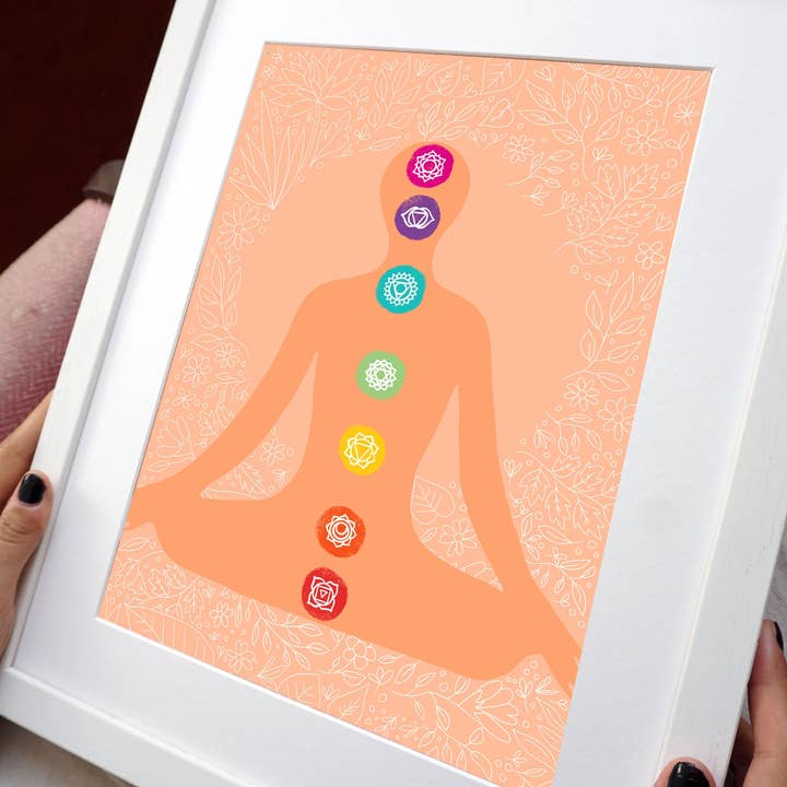 Chakra Poster Peach for wholesale by Ant Design Gifts