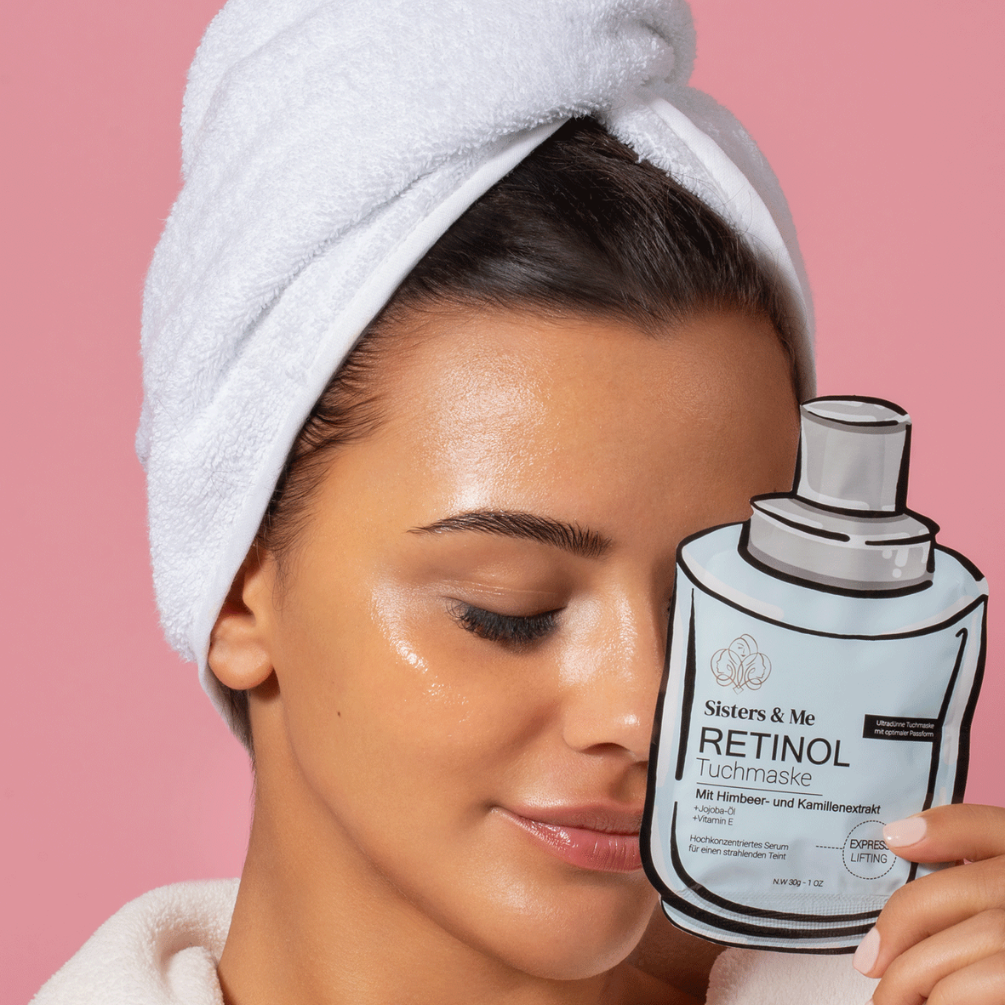 Sisters & Me GmbH – Großhandel Gesichtsmaske – 5X RETINOL TUCHMASKE MIT HIMBEER- UND KAMILLENEXTRAKT5