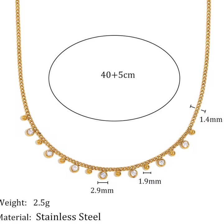 DIAMOND DAZE NECKLACE for wholesale by Katie Rae Collection