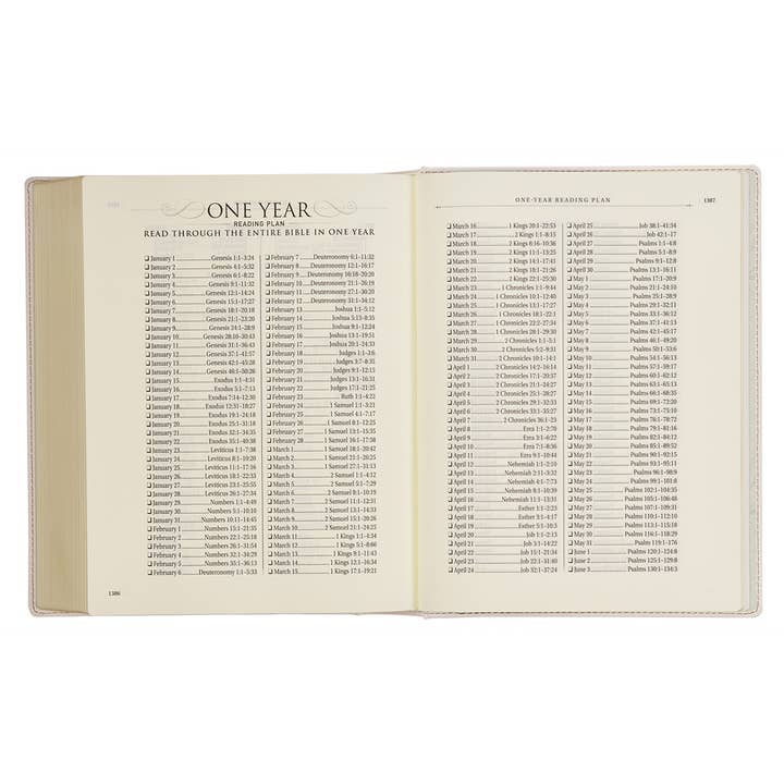 Christian Art Gifts - Wholesale Display Book - KJV Note-taking Bible LP Faux Leather HC, White Floral8