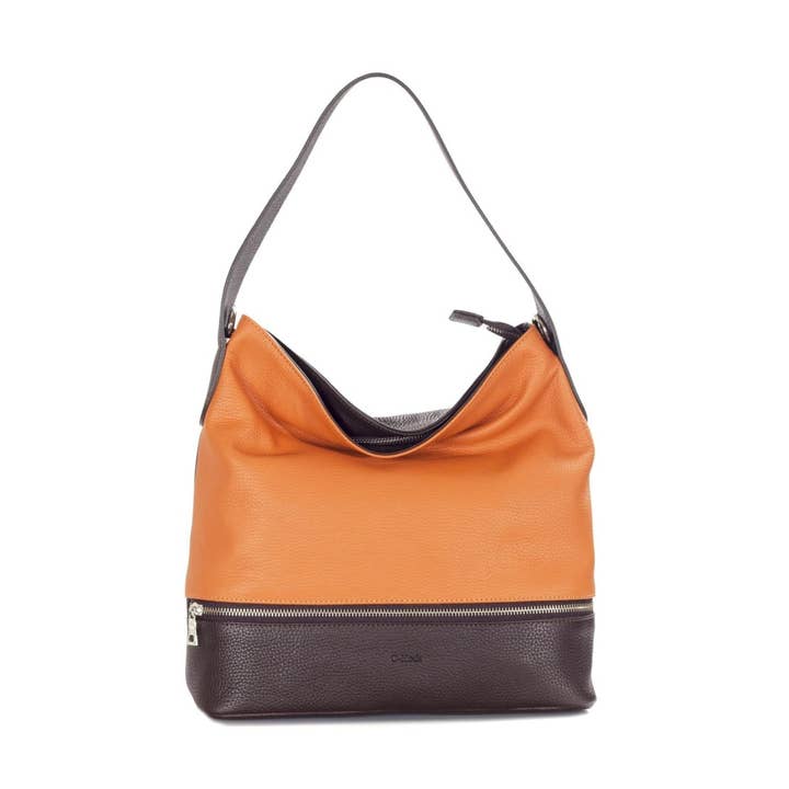 Pippa Premium Pebbled Mix färg läder Flaskväska för wholesale av O.Concept Fashion