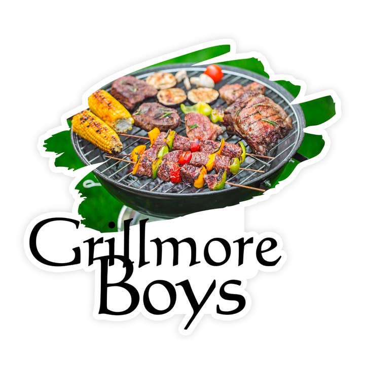 Grillmore Boys Gilmore Girls Parody Meme Sticker for wholesale by Sticker Bull