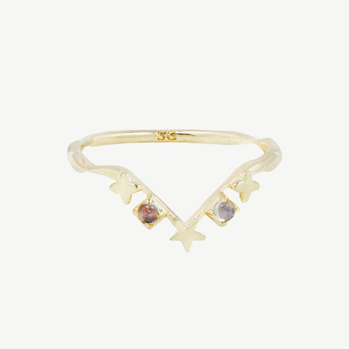 Siggy Ring in Moonstone for wholesale by Studio Grun