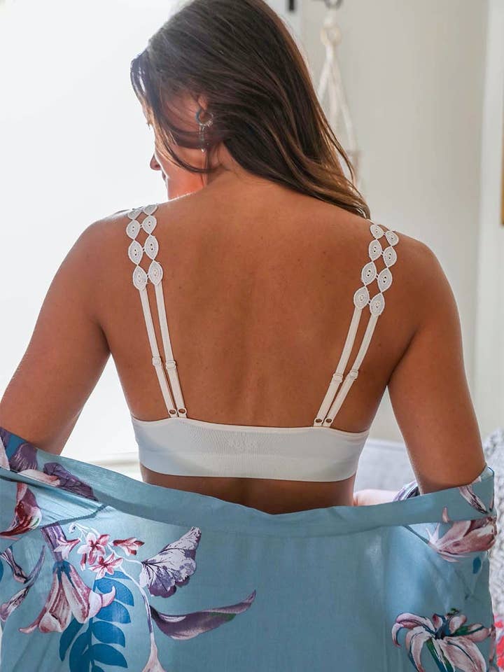 Leto Accessories - Wholesale Bralette - Women's - Boho Eye Lace Applique Bralette – Perfect for Boutiques 🌸1