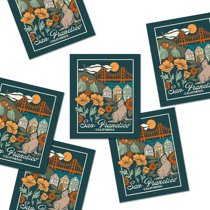 San Francisco | Sticker for wholesale by Hollis Callas