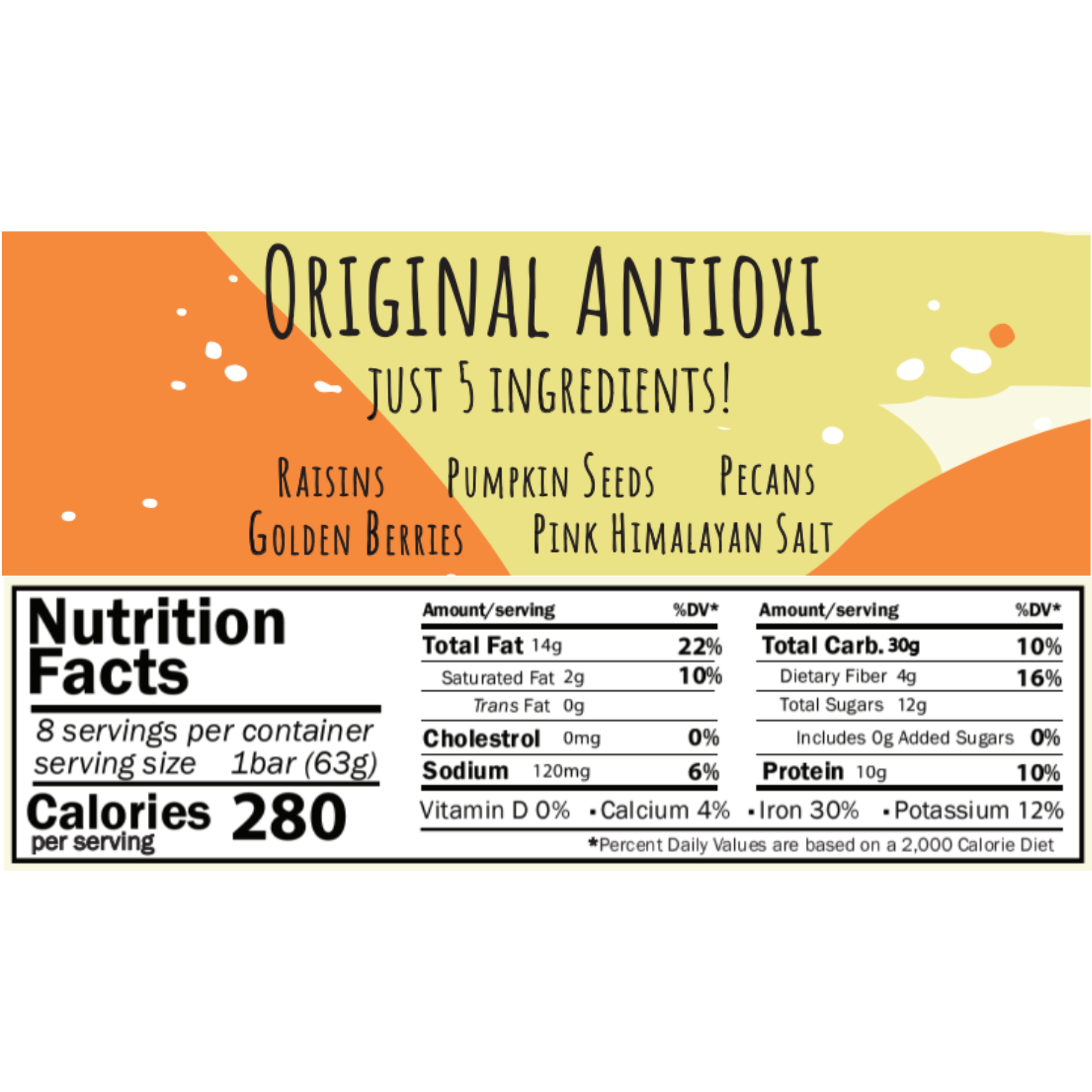 San Diego Bar - Wholesale Snack Bar - San Diego Bar Original AntiOxi  ( $18.00 / 8 Pack )1