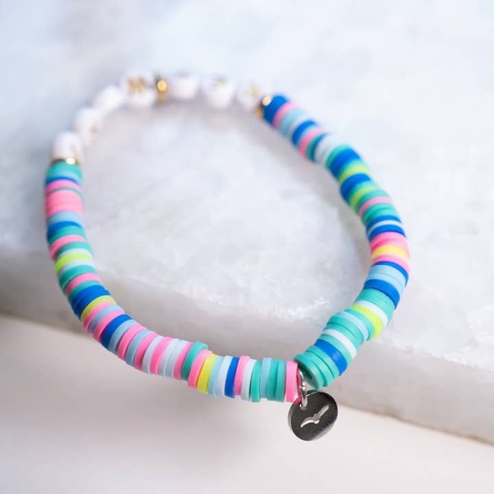 Haven - Wholesale Beaded bracelet - Customizable Letter Bracelet - Polymer Clay - Adult Size10