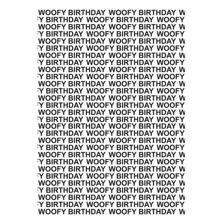 Cadeaupapier WOOFY BIRTHDAY voor wholesale door Lieblingspfote