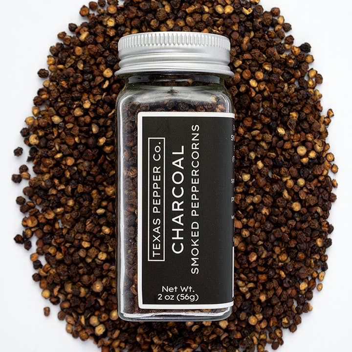 Charcoal Smoked Peppercorn for wholesale by Texas Salt Co