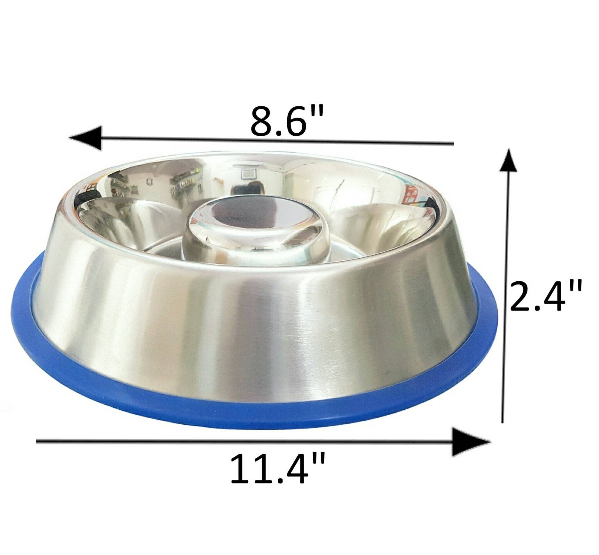 Mr. Peanut's - Wholesale Drinkbak - Kat/Hond - Mr. Peanut's Slow Feed Anti Bloat hondenbak met gebonden siliconen basis6