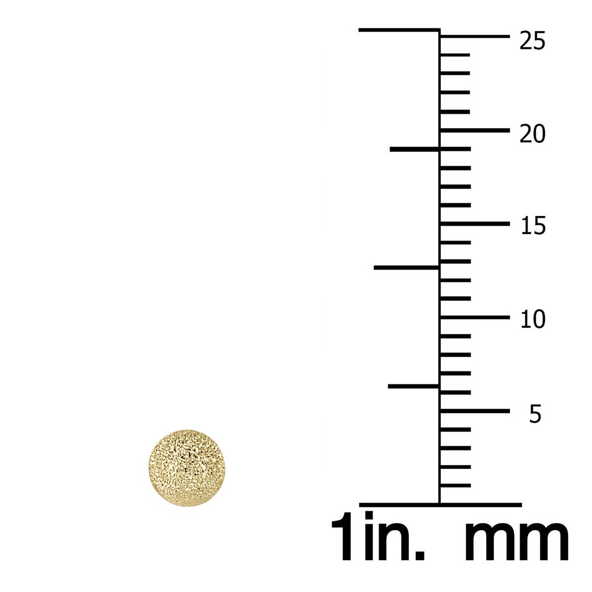 Szul USA LLC - Vendita all'ingrosso Orecchini a bottone - Orecchini a bottone in oro giallo 14 carati con taglio laser da 4 mm2