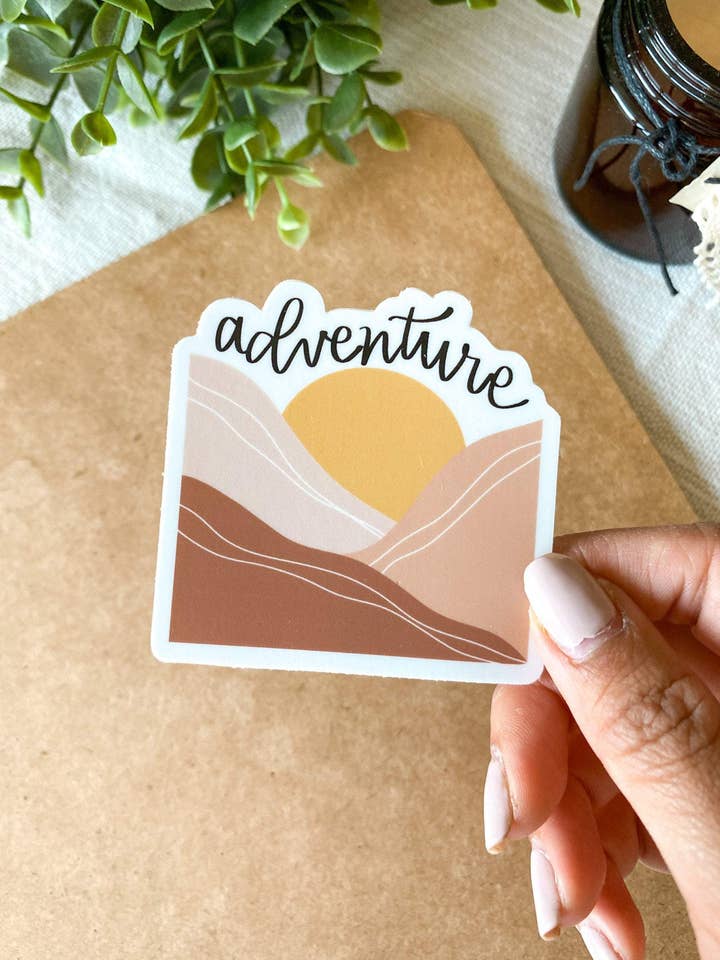 Sunset Desert Sticker for wholesale by Created By Christine