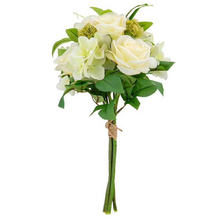 Bouquet di rose da 39 cm con verde crema per la vendita all'ingrosso da parte di Eleganza Floral