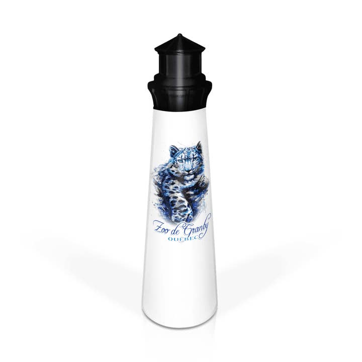 Customizable Lighthouse Water Bottle - 14oz: Snow Leopard S for wholesale by Matrix