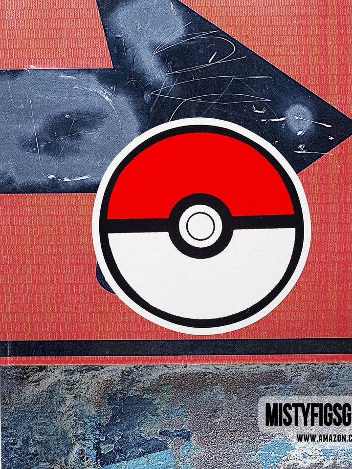 Vinyl klistermärke - Pokeball - Vattenflaska Laptop Scrapbook Planner Bujo Gift Vattentät Matt eller Holo för wholesale av Misty Figs