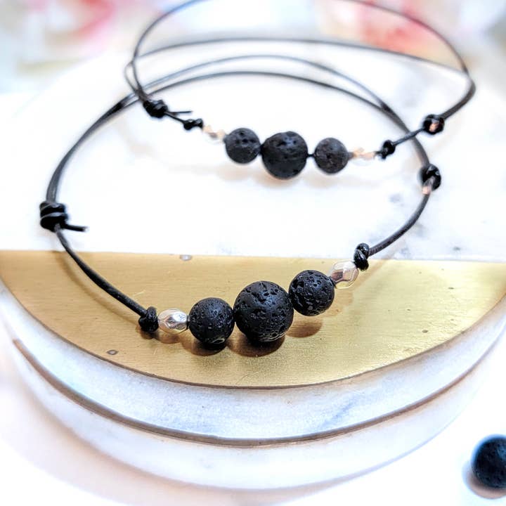 Adjustable Diffuser Bracelet - Faceted for wholesale by A Dash of Kinship