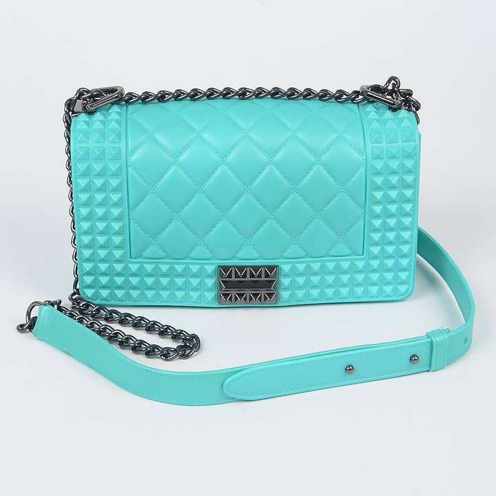 3AM BY H&D ACCESSORIES - Wholesale Crossbody Bag - Women's - Studded Monotone Clutch15
