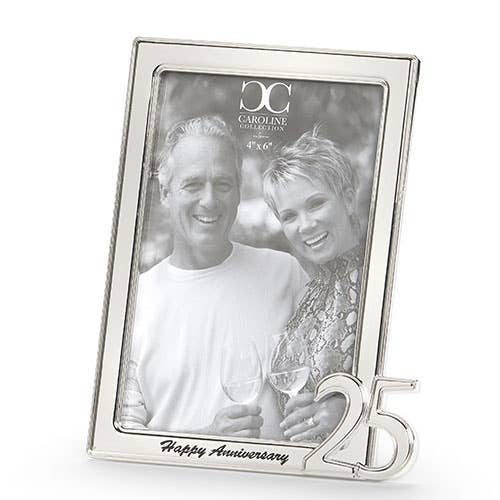 The 25th Anniversary Frame (4x6); Caroline Collection for wholesale by Roman