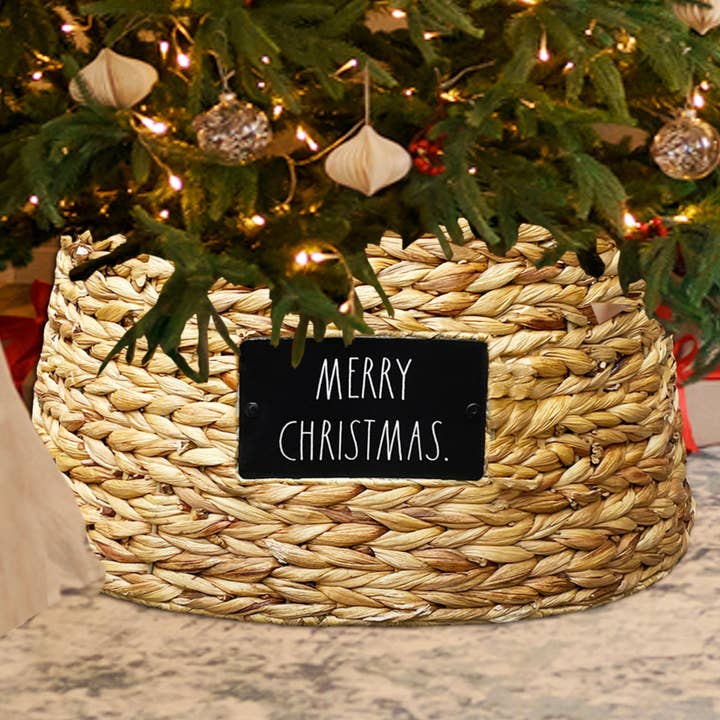 DesignStyles Home - Vente Jupes de sapin de Noël - Collier de sapin de Noël tissé circulaire Rae Dunn1