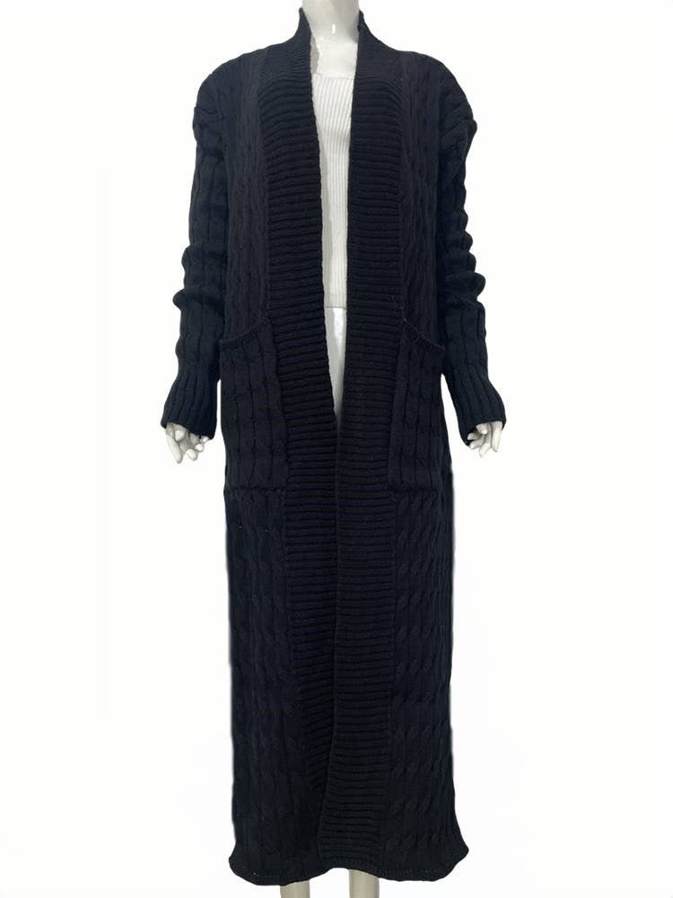 Productseeker - Wholesale Coat - Women's - CT037 Cozy Plus Size Long Knit Sweater Coat16
