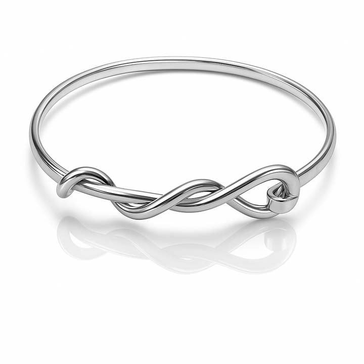 Zilveren Buis Armband Met Wikkeling voor wholesale door De Mexico