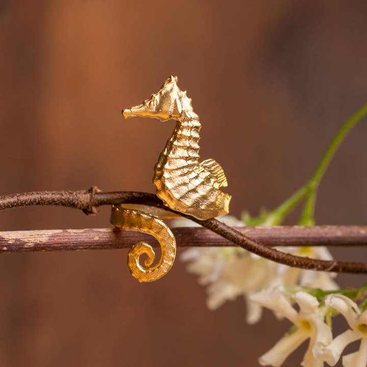 Seahorse Gold Ring and other Purchase Wholesale gold saddle ring. Free Returns & Net 60 Terms on Faire trending on Faire.