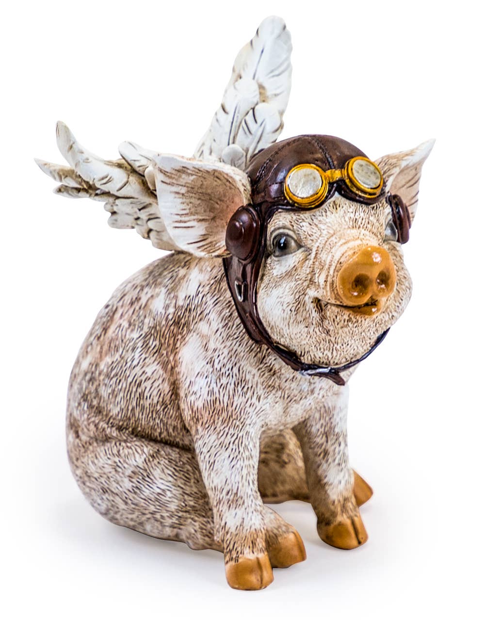 McGowan & Rutherford Ltd – wholesale Decorative figurine – Sitting Piglet Pilot Figure0